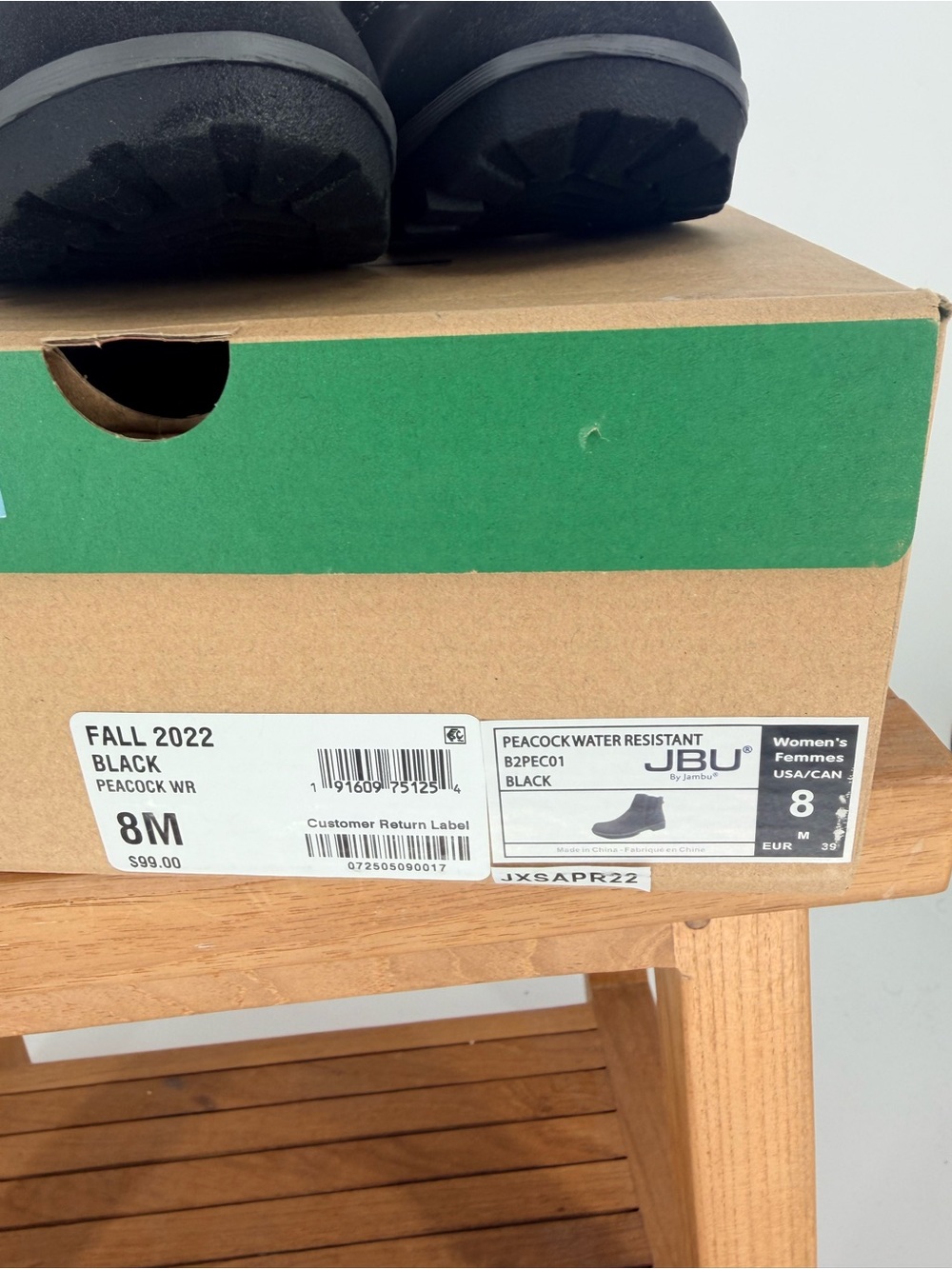New JBU FALL 2022 WOMENS Black Suede Chelsea Boot - Comfortable Boots size 8 M - Picture 4 of 4